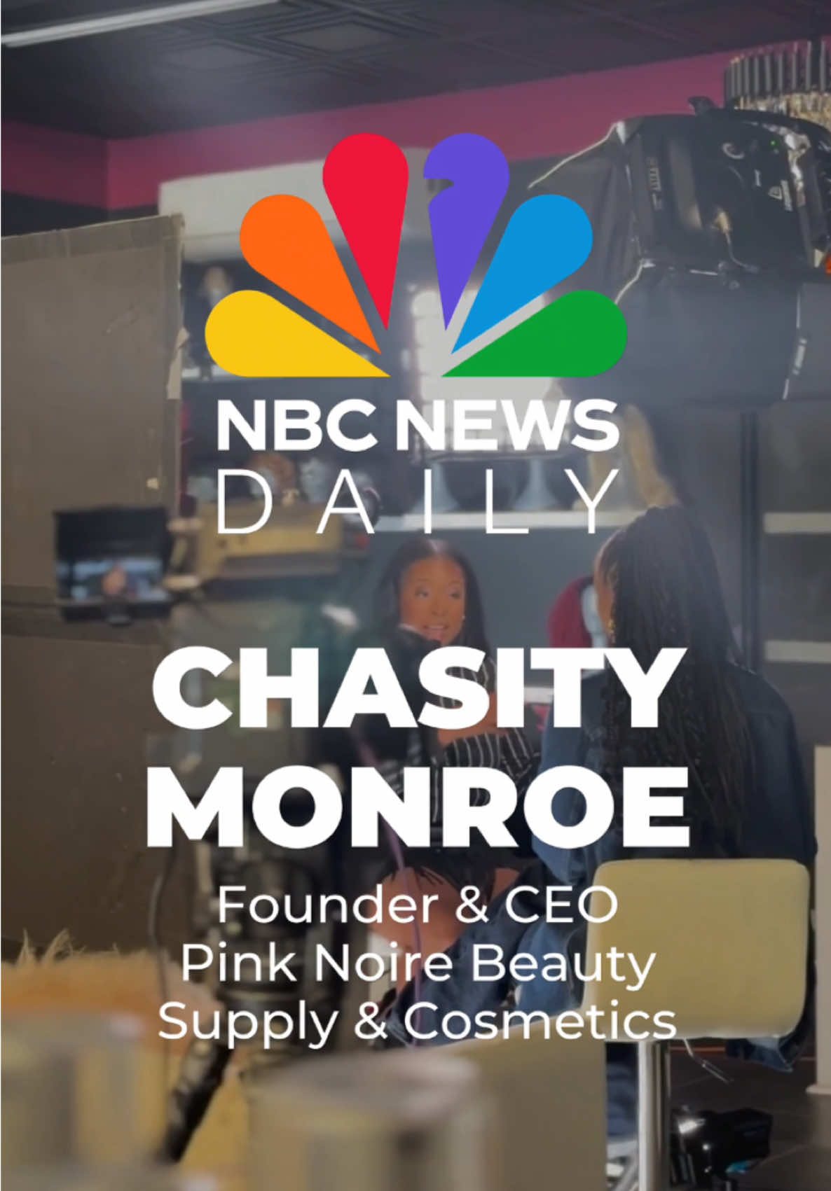 Another one! 🎥✨ Chasity Monroe, Founder & CEO of Pink Noire, was featured again, this time on NBC News Daily with Zinhle Issaquah! This time, she shared more insights on how trade tariffs could impact the beauty supply industry and why it’s more important than ever to support Black-owned businesses. We’re proud to have our story, and our voice on the national stage. While there has been a 90 day reprieve put in place, there are still no long term plans and so it’s still important to keep this conversation active because the implications are far reaching.  #PinkNoire #NBCNews #AnotherOne #BlackOwnedBeauty #ChasityMonroe #MemphisBusiness #BeautyIndustryNews #SupportBlackBusiness