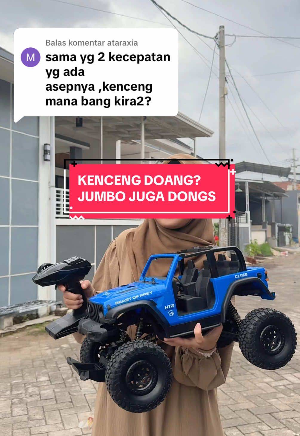 Membalas @ataraxia kalo yang ini mah lebih jumbo bro #remotecontrolcar #rc #toytoysjember #mainan #mainanviral #4wd #fyppppppppppppppppppppppp #mobilremot #like 