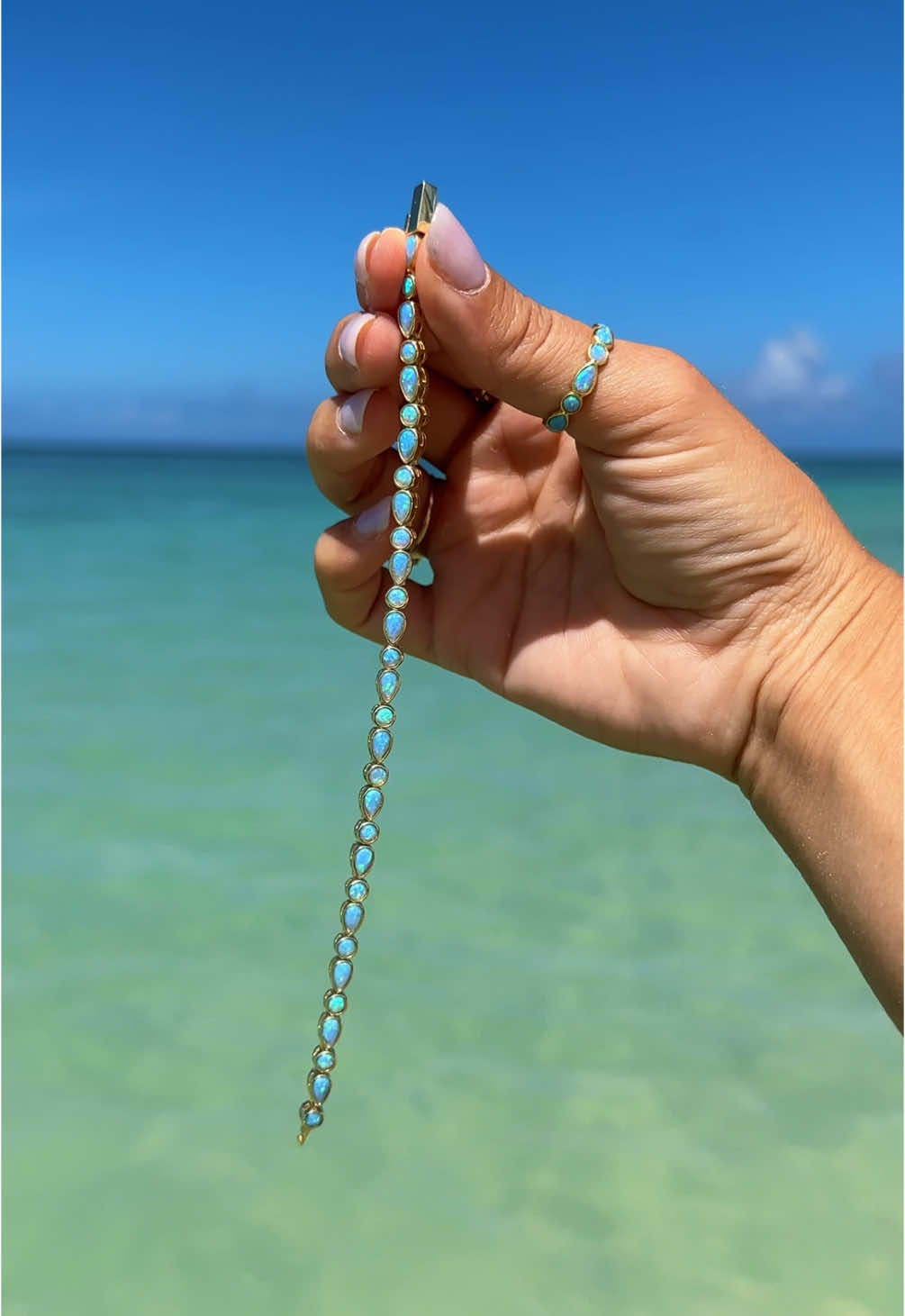Pov you find the PRETTIEST jewelry for summer 🩵 Code “abbey” for $ off! @Melinda Maria Jewelry #summervibes #summer2025 #jewelry #jewelrytiktok #opal 