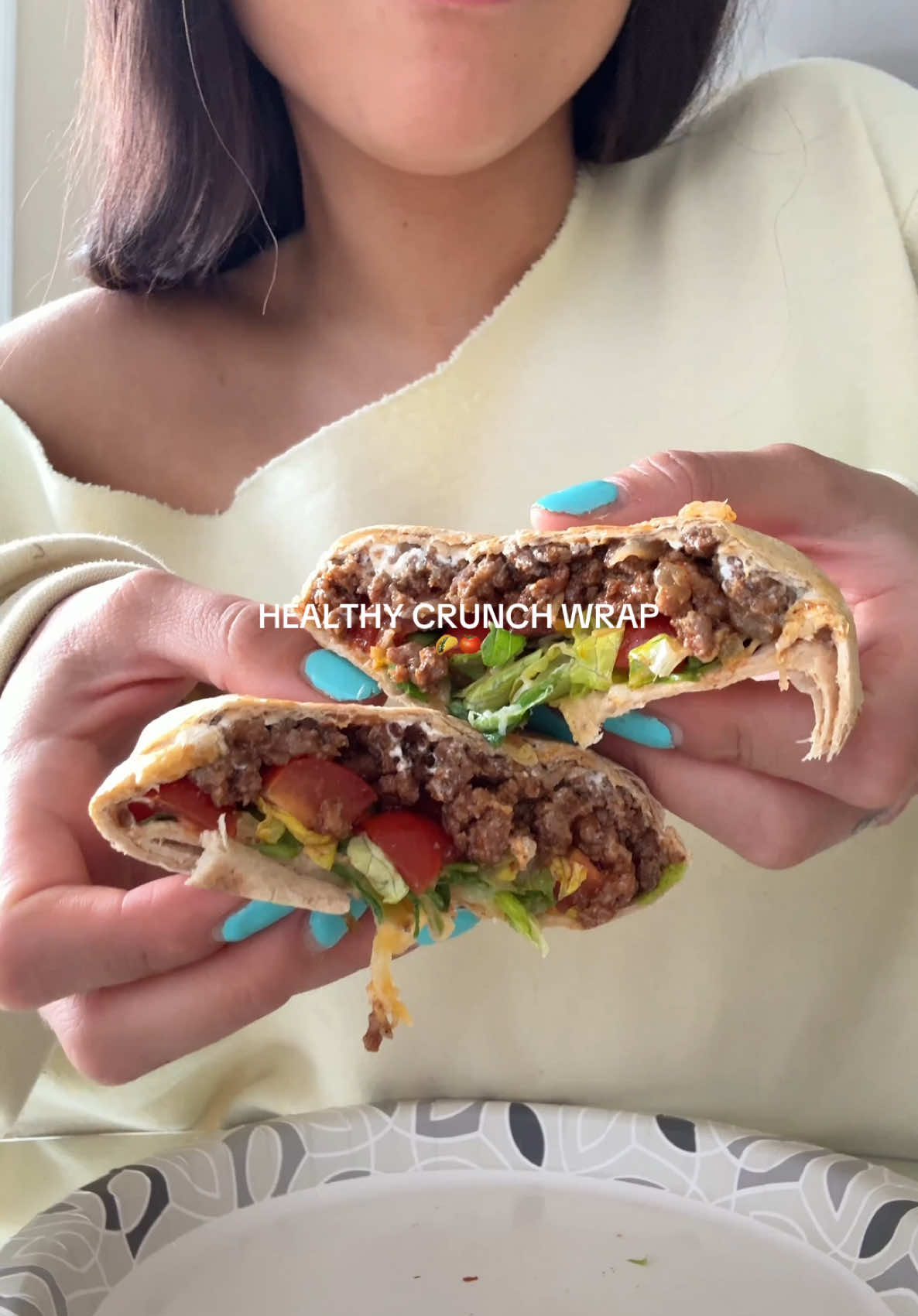 healthy, quick & easy! #healthyrecipes #healthydinner #easydinner #healthycrunchwrap #tacobellathome #crunchwrapsupreme #creatorsearchinsights 