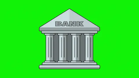 Bank building, Animation of Bank cartoon icon isolated on green screen background (EXCLUSIVE — COPYRIGHT FREE) #greenscreenvideo #copyrightfree #greenscreeneffect #greenscreens #greenscreenanimation #bankanimation #bank 