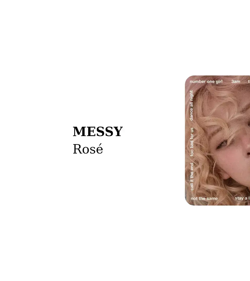 #messy #messyrose #viralvideo #fyp #fypage #rosé #rose #blackpink #music #usukmusic #blackpinkofficial #blackpinkinyourarea #Rosie #fyppppppppppppppppppppppp 