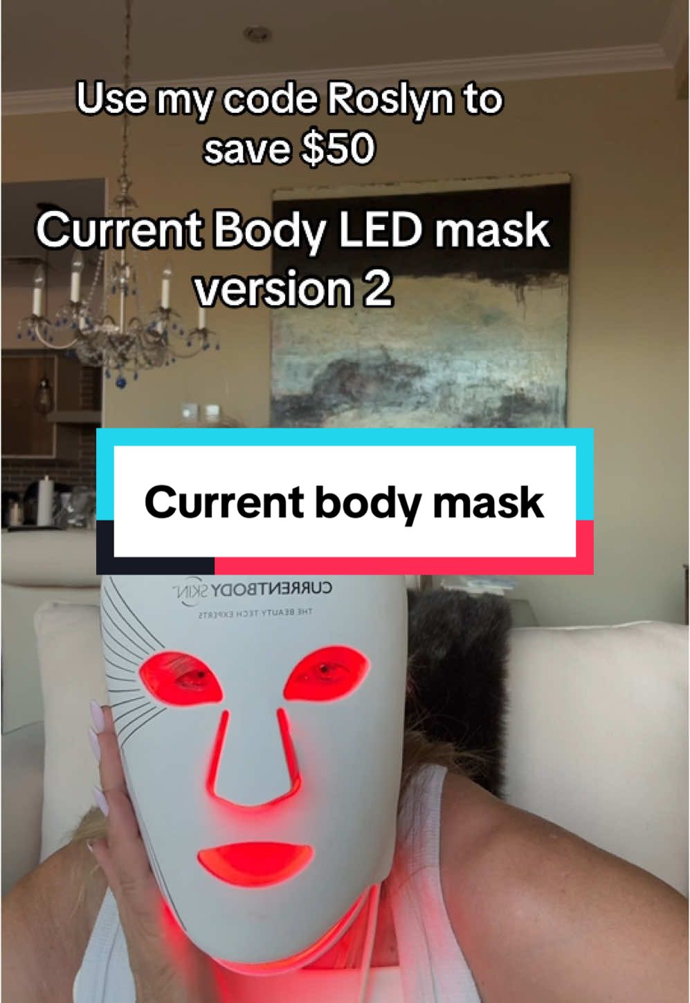 Not sponsored. I have used my @currentbody mask for over two years and have seen an improvement in skin texture wrinkles and overall health of my skin. Use my code Roslyn to save. #ledmask #matureskin #skincaredevices 