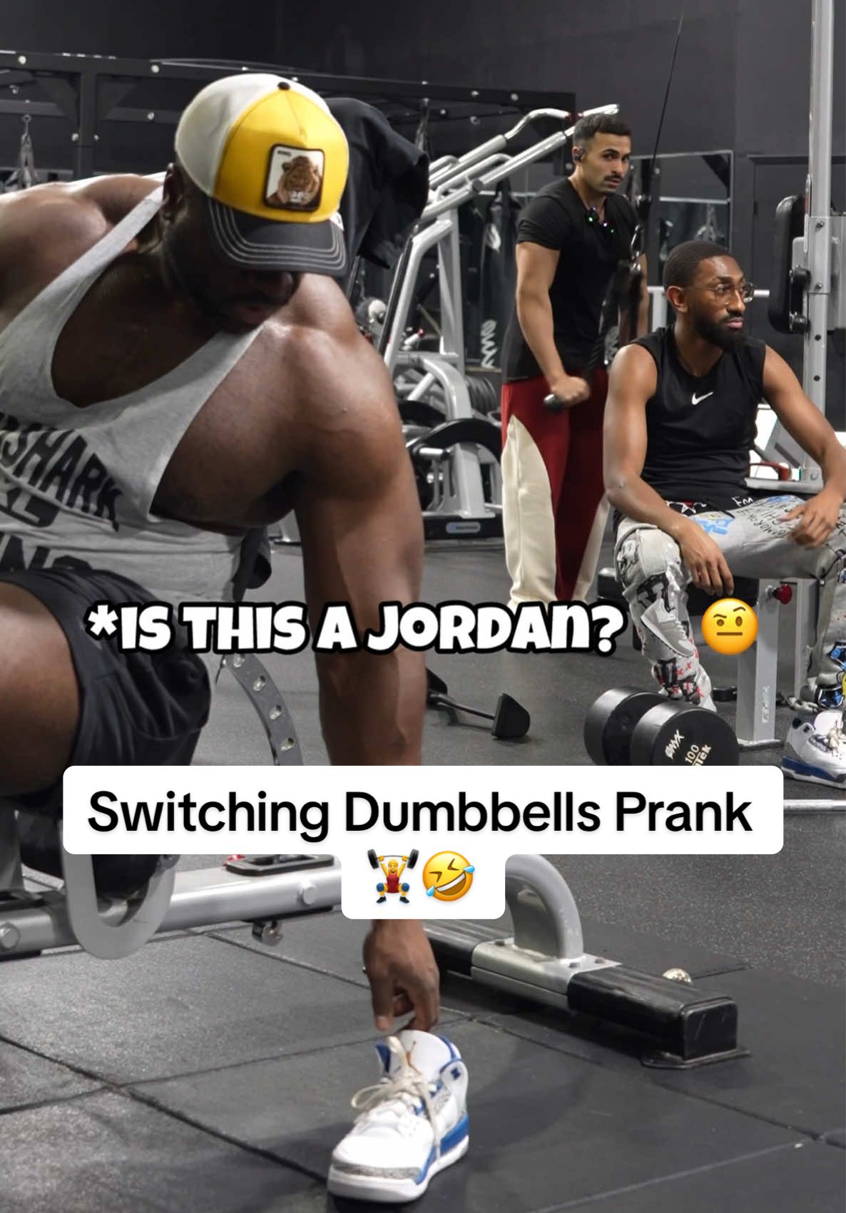 I Put Buddy’s Jordan There 👟🤣 #fyp #prank #fypシ #foryoupage #GymTok #workout #lol 