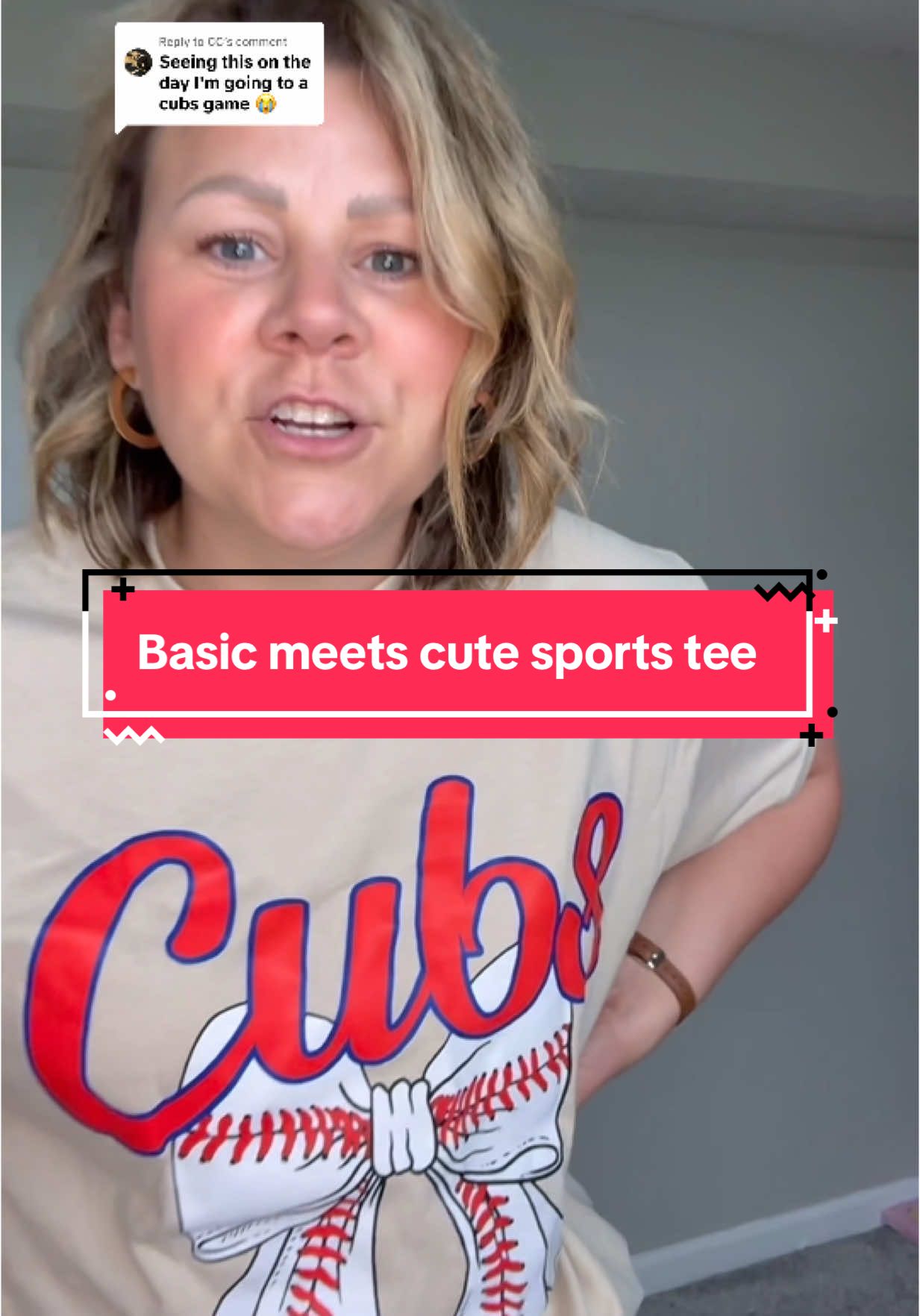 Replying to @CC team tee 🤝stylish team tee. You can still look cute at the baseball game ⚾️ #gamewear ##CoquetteStyle #OOTD #BaseballBabe #TikTokShopFinds #baseballlife 
