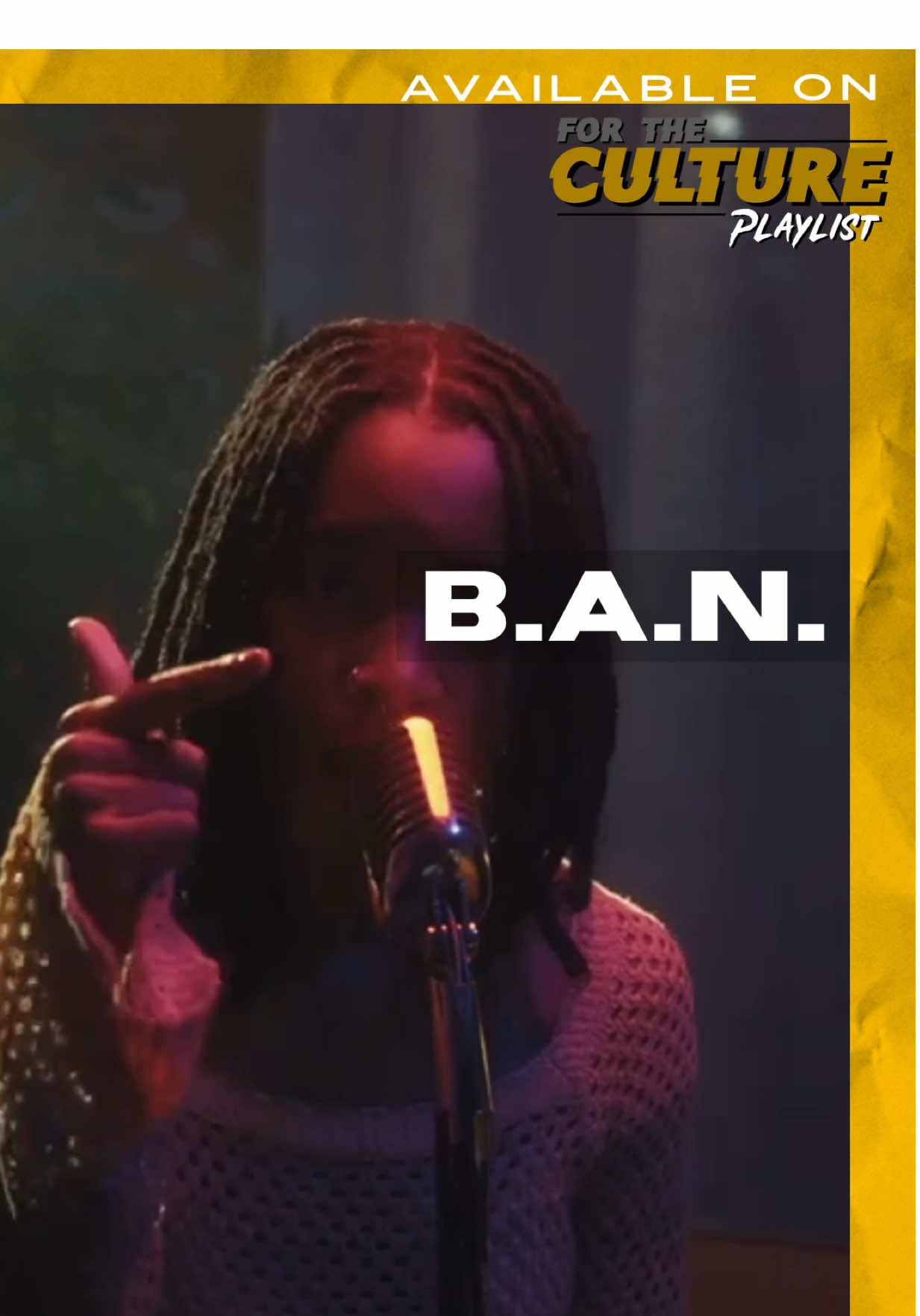 NewMusic Listen to a clip of @kennedy.ryon - “B.A.N.” 🎥 @thelyricalparlor Check out the full song on #ForTheCulturePlaylist by clicking the link below. https://open.spotify.com/track/2hulu8npGd0fFC4gdY4Irb?si=vFQ8aj_7STWT3CLrLkCsxA