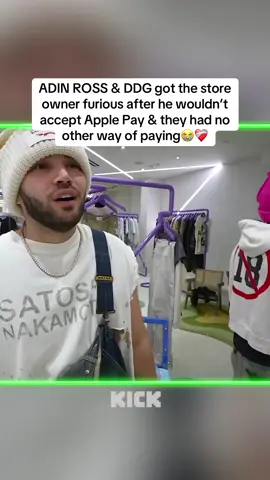 ADIN ROSS & DDG got the store owner furious after he wouldn’t accept Apple Pay & they had no other way of paying😭❤️‍🩹  #adin #adinross #adinrossclips #fyp #viral Adin ross ddg #ddg 