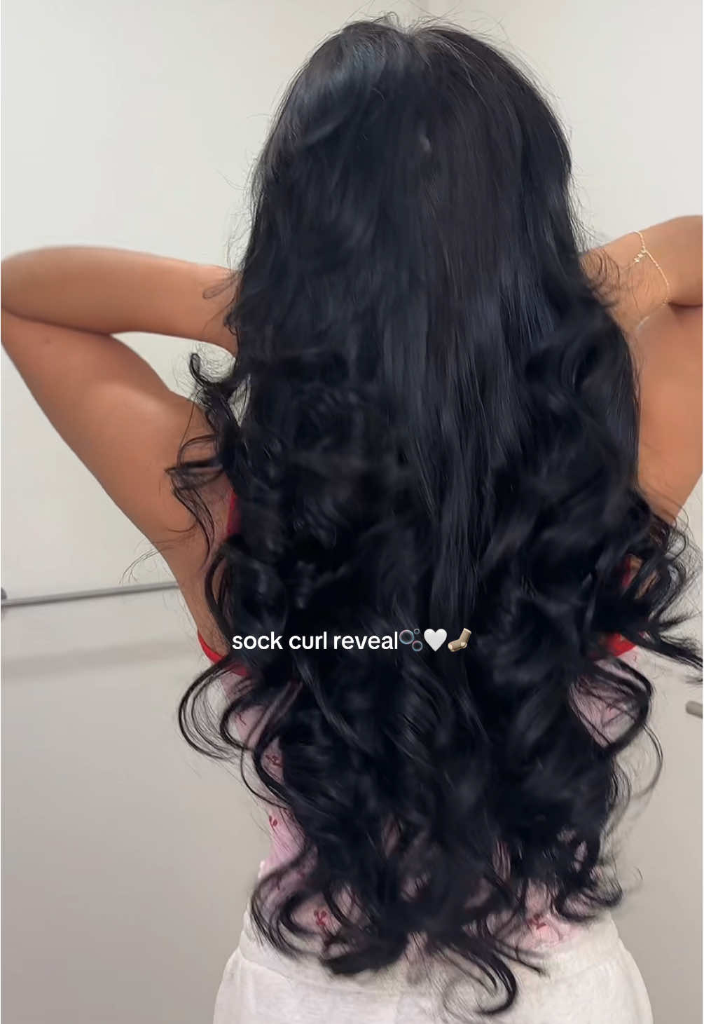 sock curls never disappoint!! #sockcurls #blowouthair #heatlesscurls 