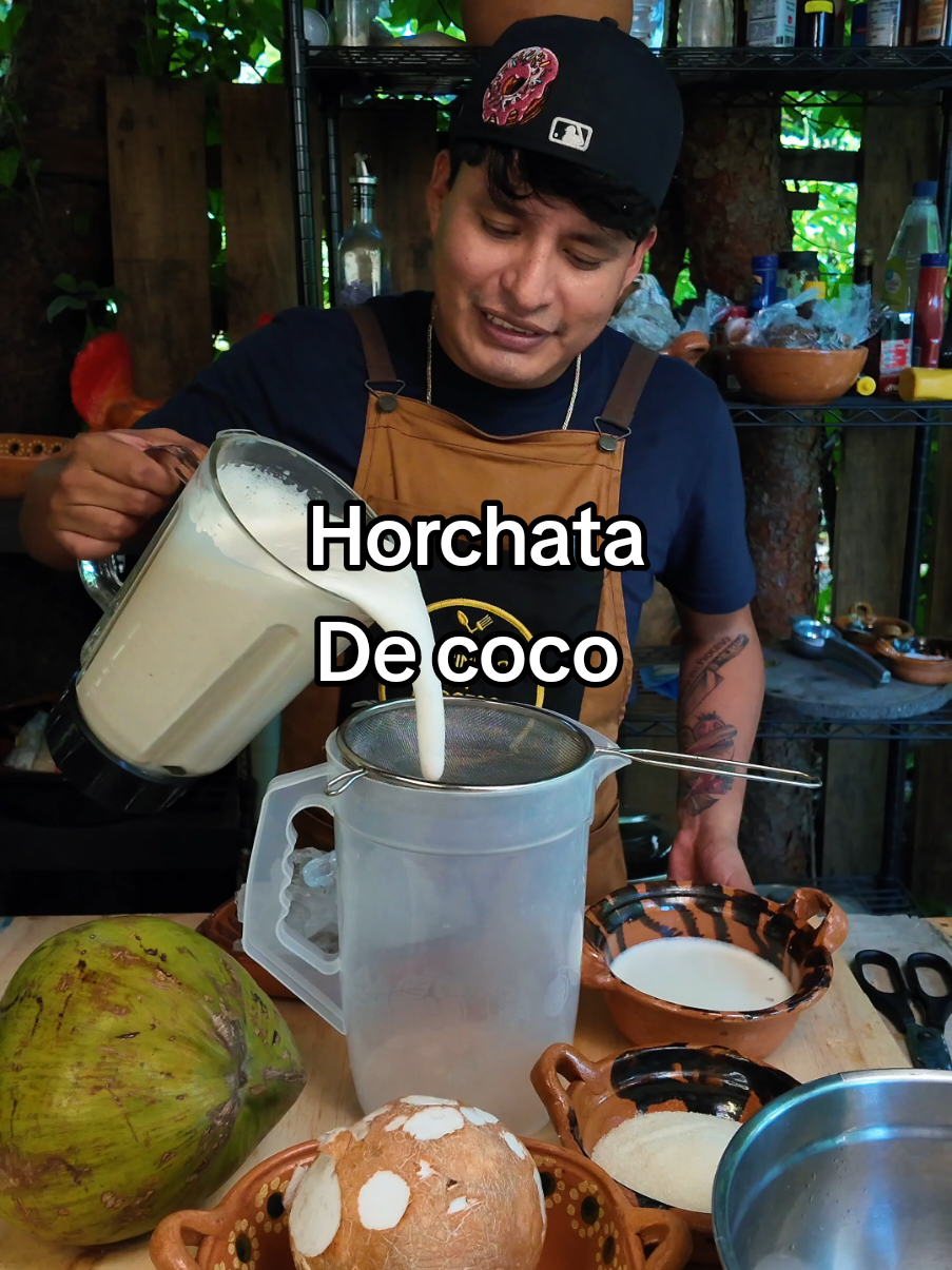 ¡Horchata Casera de Coco! #yosoycocinero #recetas #recetasmexicanas #horchata #horchatadecoco 