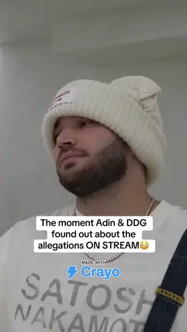 The moment Adin & DDG found out about the allegations ON STREAM😳 #adinross #ddg