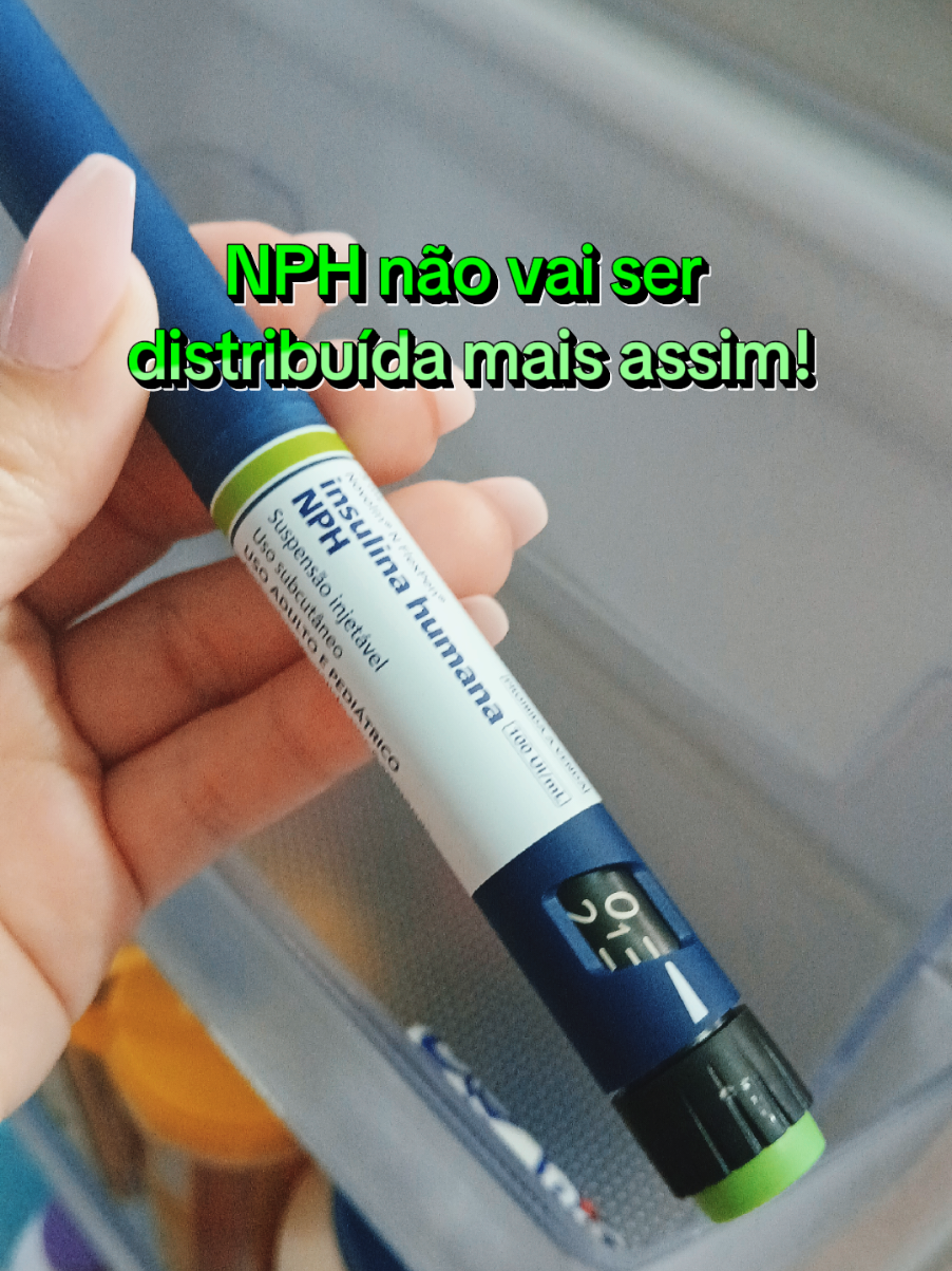 NPH não vai ser mais distribuída em caneta descartável! Agora está de cara nova em refil!  . #nph #diabetestipo1 #insulina 