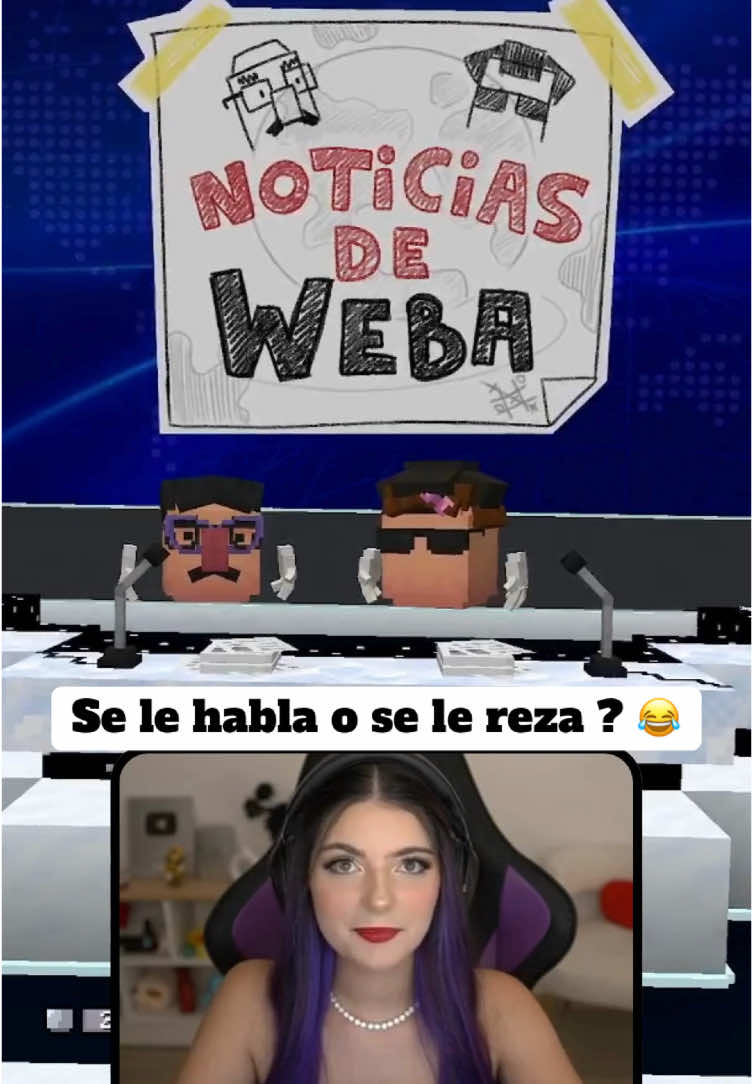 Julieta saliendo en las noticias de Weba #humor #girlofnox #julietaallegretti #clips #kick #girlofnoxclips #Minecraft #webonesshow 