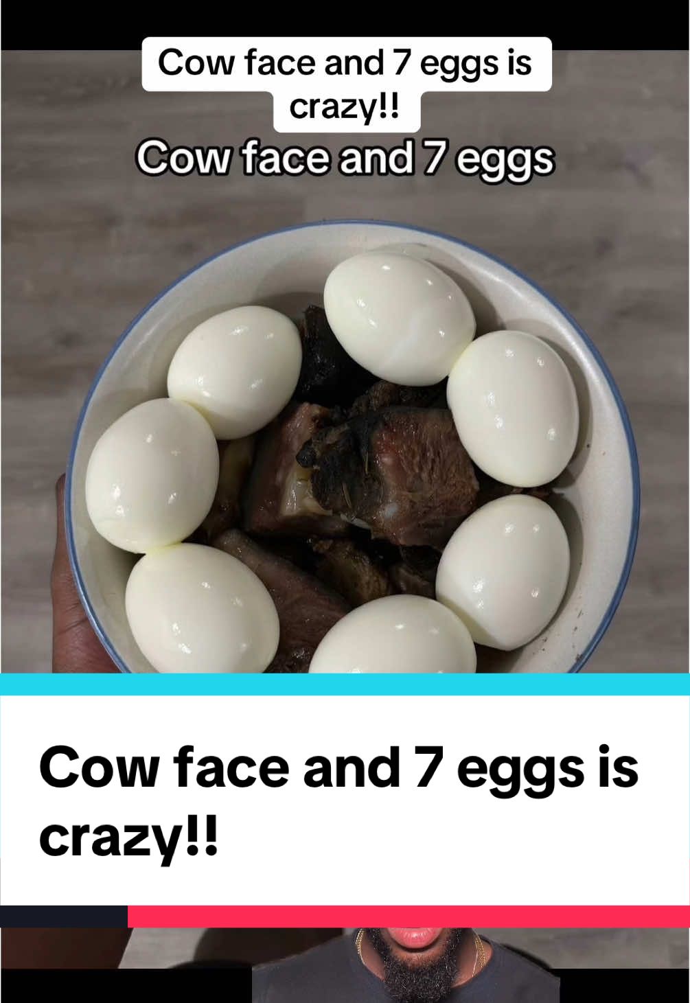 Cow face and 7 eggs is crazy!! #marco #foodtiktok #foodvideos #foodcontent 