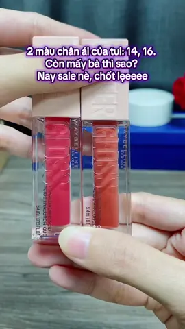 2 màu chân ái của tui: 14, 16.  Còn mấy bà thì sao? #son #sonbong #maybeline #giadinhhaingo #mohaiskincare #trending #xuhuong #tiktoknews #tiktokshop #fyp #fypシ #mohaingo #mohaikeo 