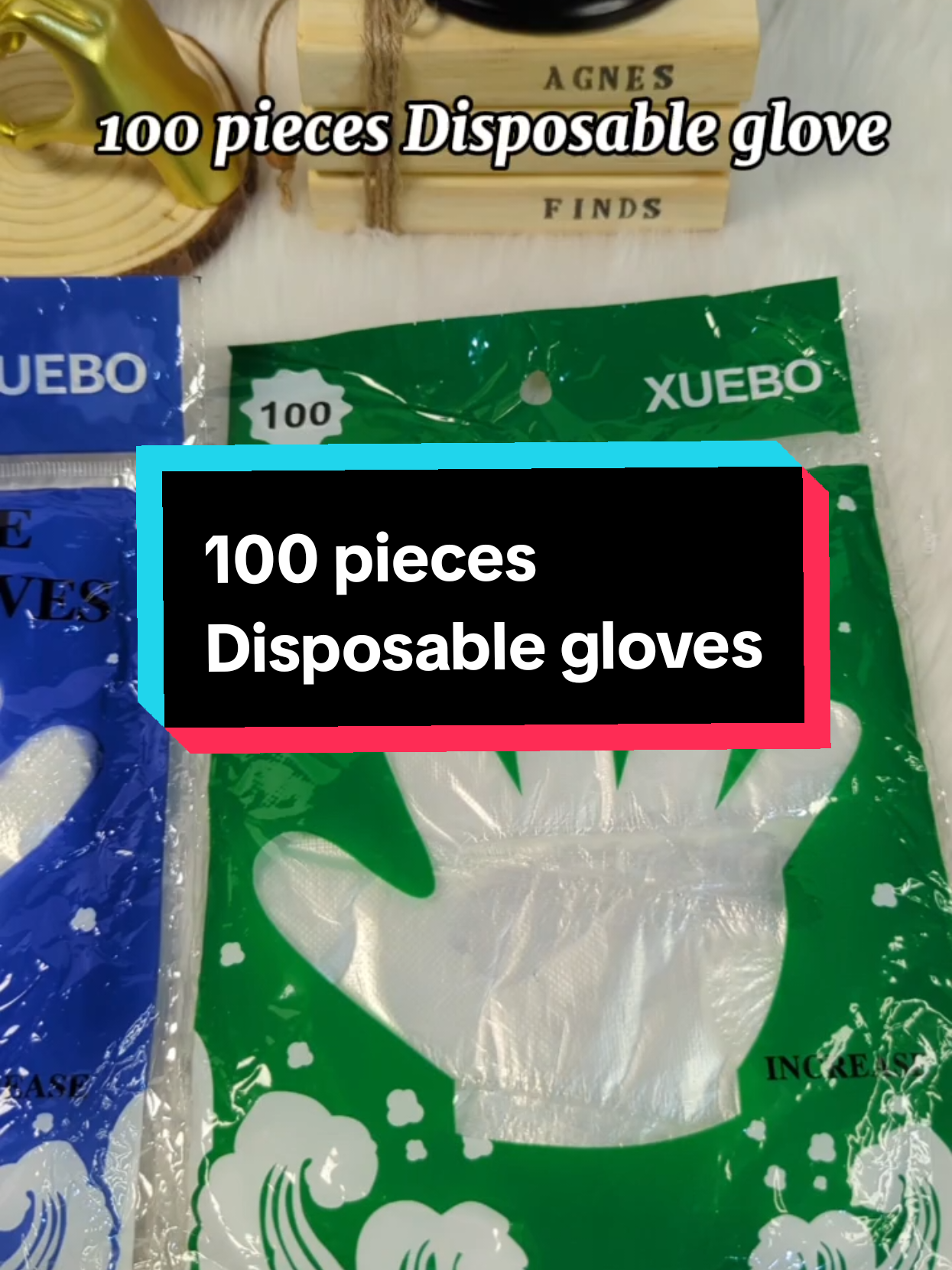 100 pieces Disposable gloves #wowfinds #agnesendaya #gloves #plasticgloves #disposablegloves 