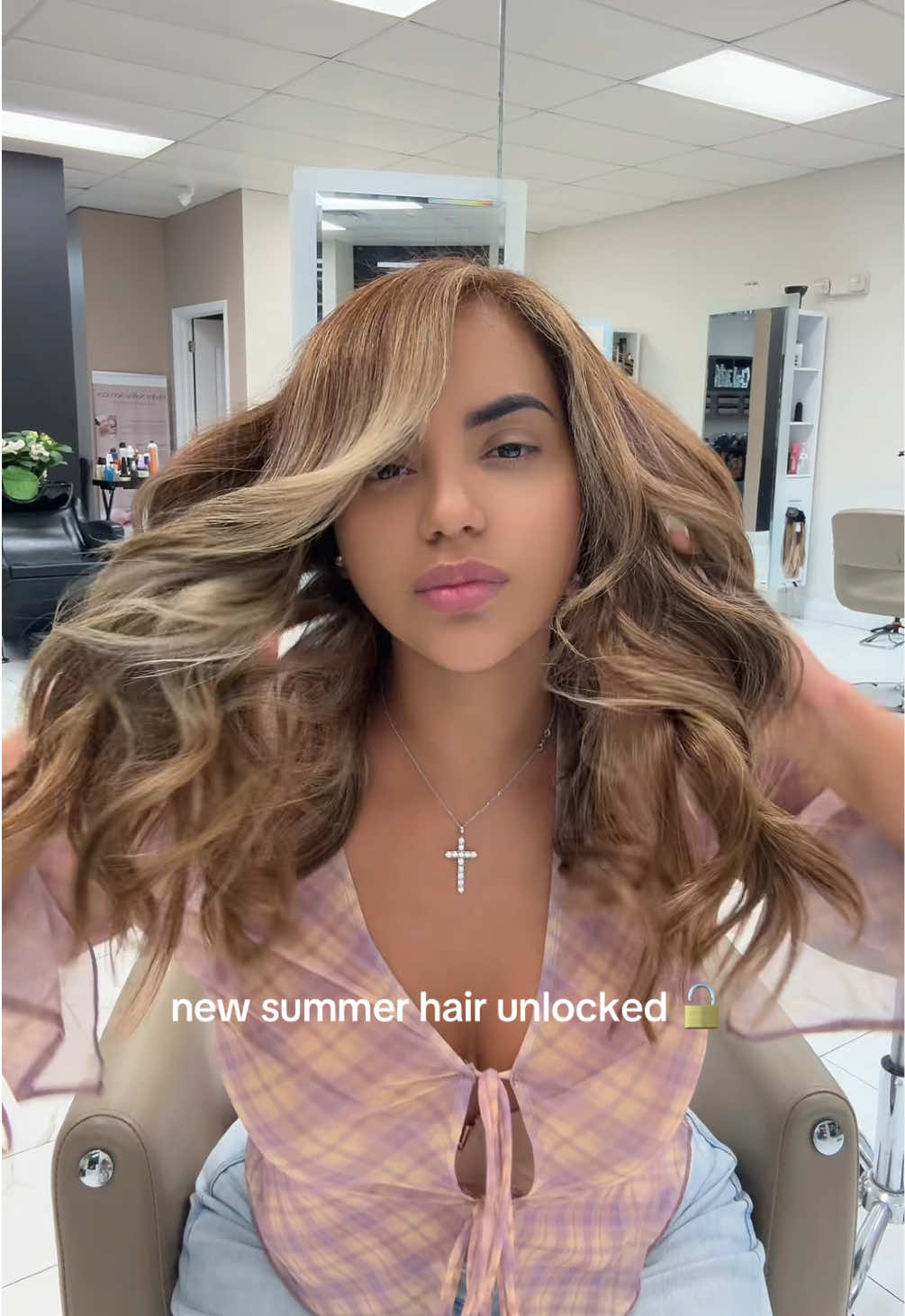 Summer hair unlocked 🔓@Nu Style Salon #fyp #parati #viral #tiktok #newhaircolor #summerhair #hairtransition #hairstyle 