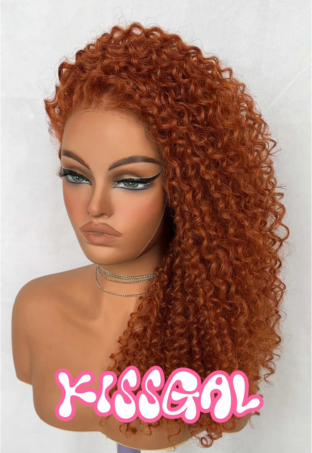 Kissgal exclusive design curls   More frizzy | more sexy #curlygirl #wigstyling #curlsforthegirls #lacefront #lacewigs #fypシ 