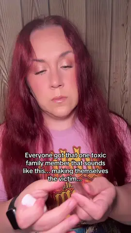 Everyone got that one toxic family member that sounds like this... making themselves the victim...  #thefranzens #mountvernonillinois #FYP #southernillinois #playingthevictim #setboundaries #narcissisticabuse #toxicfamily #toxicfamilymembers #breakingthecycle 