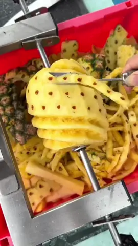 pineapple cutting #satisfying #asmr #fruit #nanas #fyp 