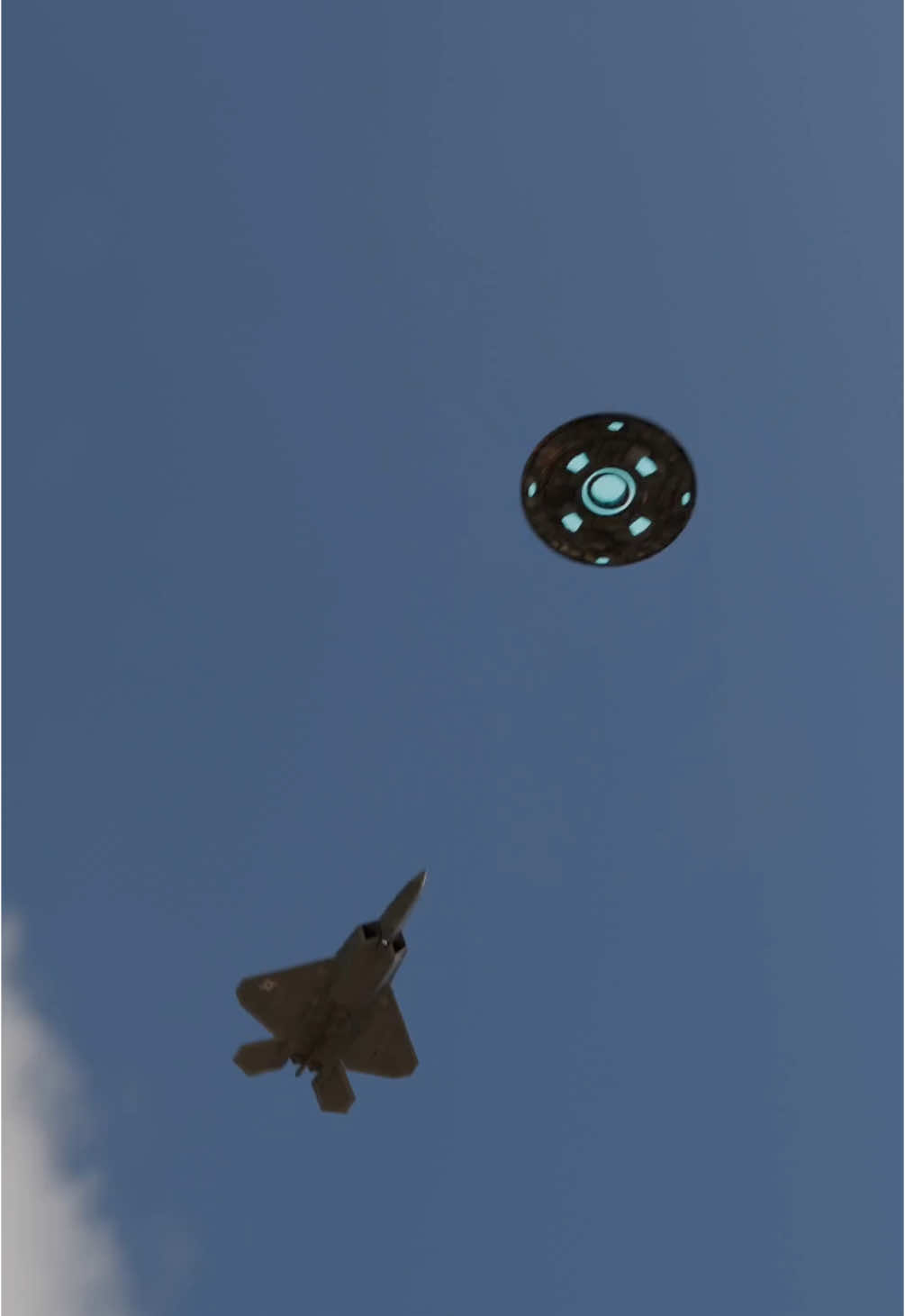 F22 UFO Escorting or Tracking?! #ufo #newjersey #f22 #raptor #jet #drone 