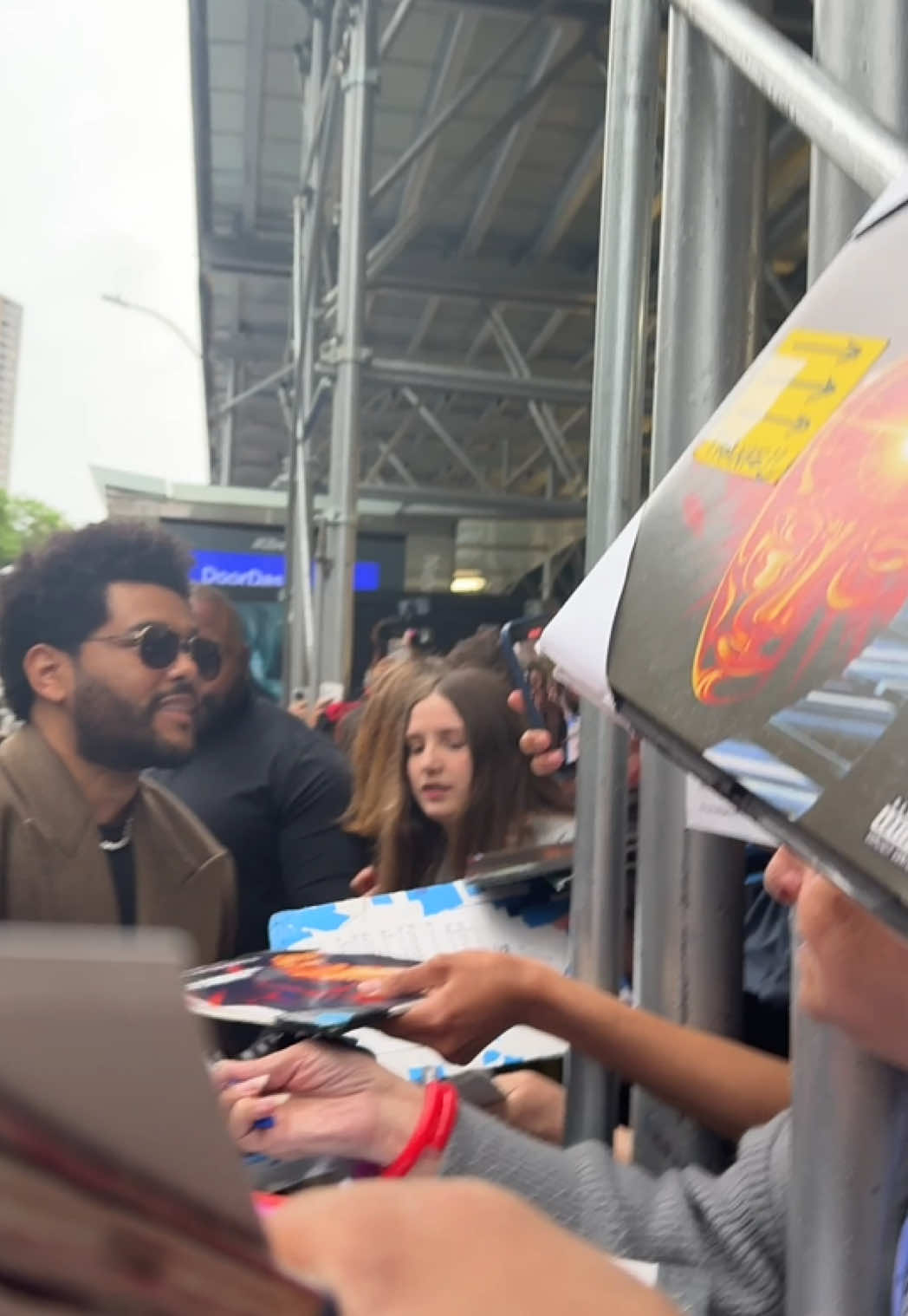 got him to sign my phone case😛  #theweeknd #nyc
