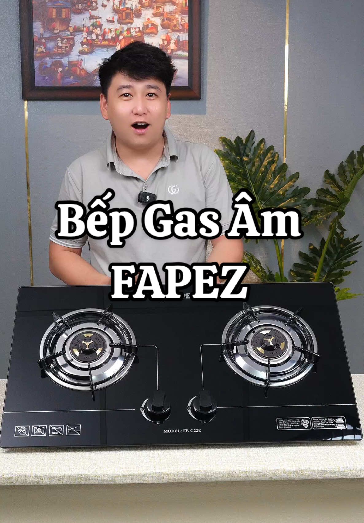 Bếp gas Âm FAPEZ đánh lửa IC chén đồng, bảo hành 2 năm #bepgasam #bepgasgiadinh #bepgasmatkinh #bepam #cuongchill 