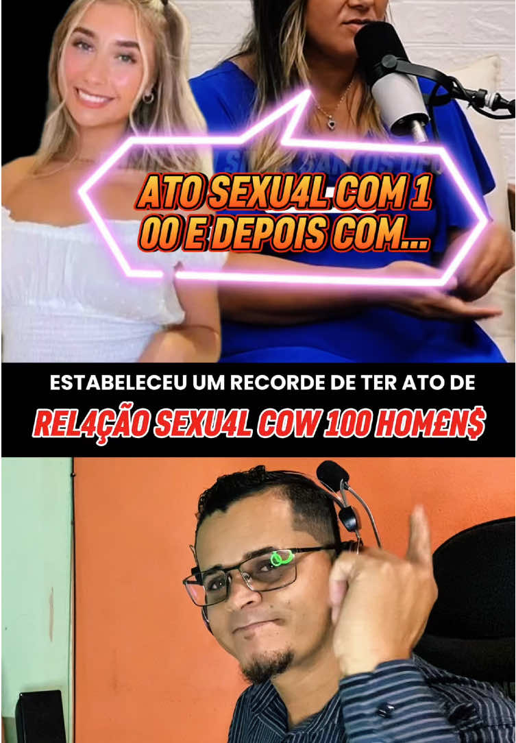 EL4 EST4BELECEU R£CORDE DE 4TO DE REL4ÇÃO S£XU4L COW 100 HOM£NS  #pastora #libertacao #vicio #polemica #react #mulher #homem 