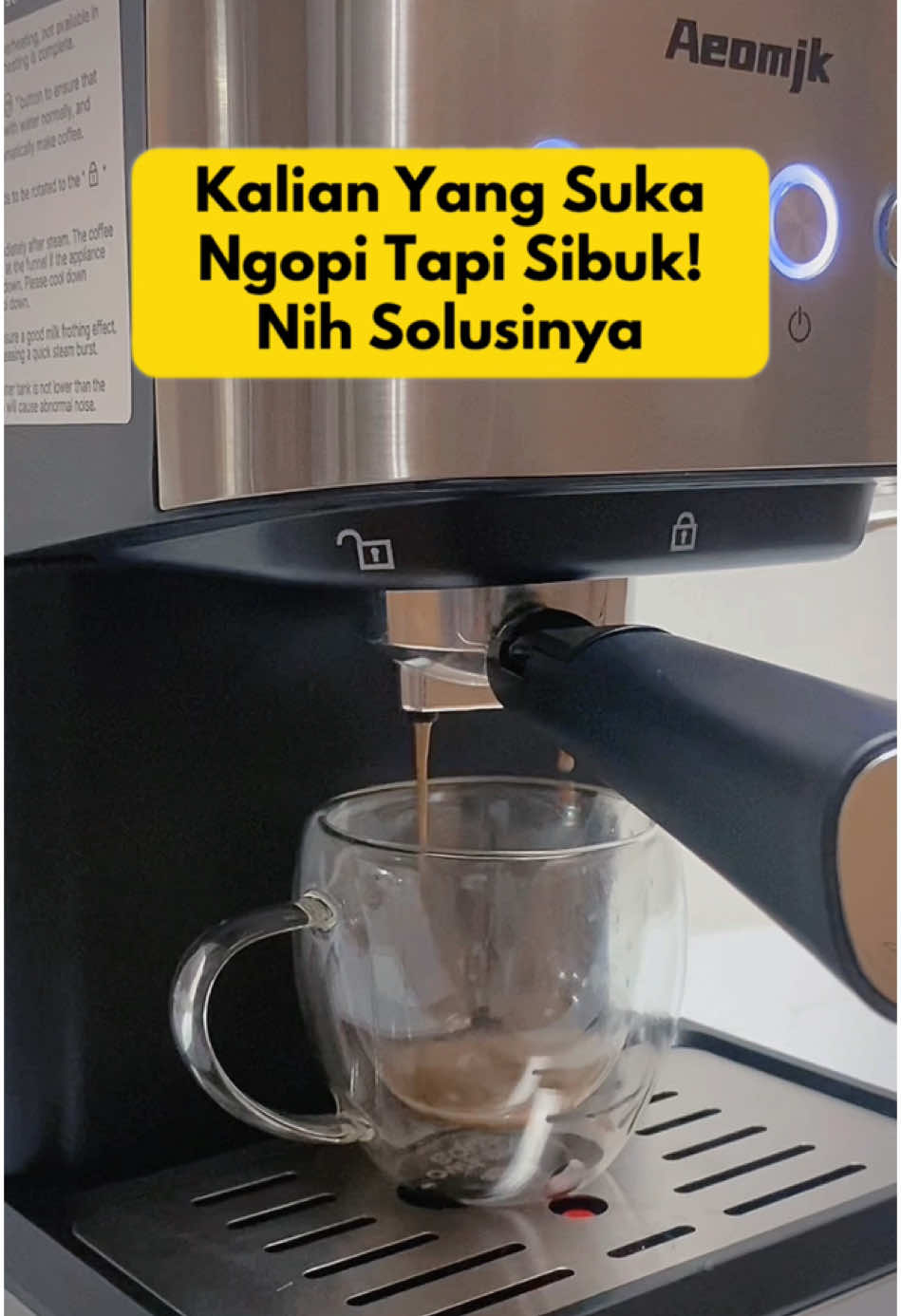 Siapa disini yang suka ngopi tapi selalu sibuk? Mesin ini cocok banget buat kalian. Yokk pakai mashin #mesin  #mesinkopi  #mesinkopiespresso  #kopiespresso  #mashinsuportbanyakorangjadipengusaha 