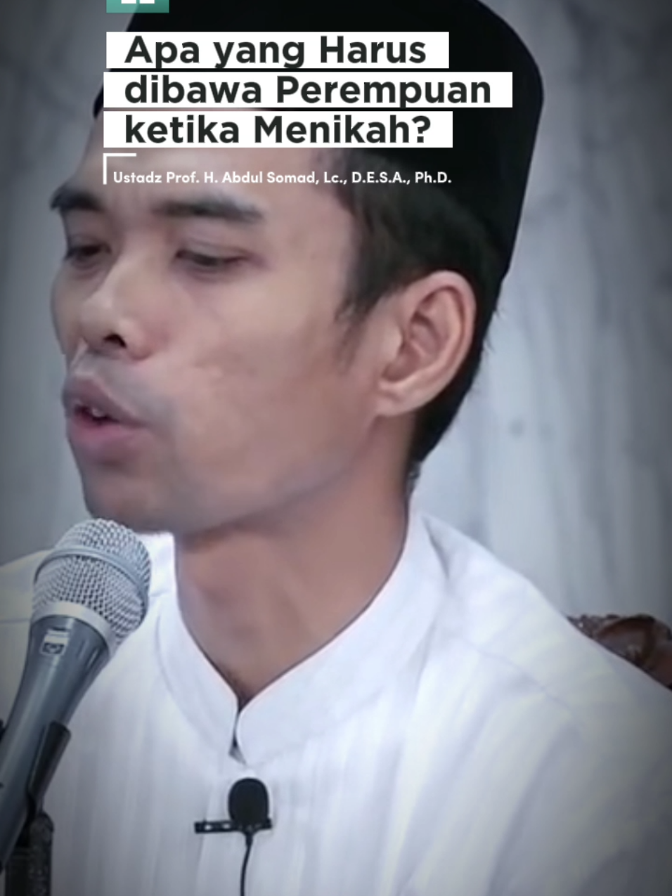 Apa yang Harus dibawa Perempuan Ketika Menikah? - Ustadz Prof. H. Abdul Somad, Lc., D.E.S.A., Ph.D. #ustadzabdulsomad #uas #perempuan #menikah #fyp #viral #foryoupage