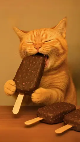 Chocolate Ice Cream 🍫        #mukbang #asmr #cat  #yummyfood #aicat #mukbangcat #먹방 #먹방asmr  #モッパンねこ #먹방고양이  #eatingshow #eating 