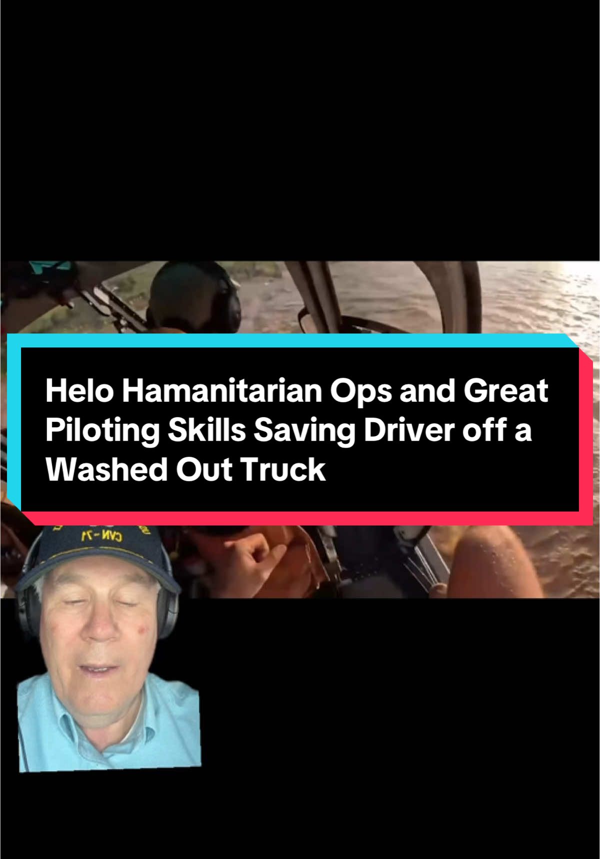 This is a great video illustrating why helicopters are invaluable during humanitarian operations and the incredible skills this helo pilot has holding still in a hover just a few feet above an overturned truck in a swollen river during a flash flood. The helo passenger pulls the truck driver in to safety buckling him in for the short ride to the river shore. Staying Alive by the BeeGees the perfect music for this video. #aviation #avgeek #pilot #pilotlife #aircrew #fly #flying #flight #takeoff #landing #hover #photo #photography #videoviral #viralvideo #videos #river #flood 