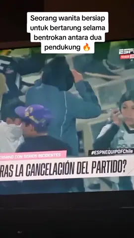 A woman prepares to fight during clashes between two supporters 🔥🔥\n\n#ultras #footballfans #tifo #standyourground #hooligans #football #ultrasmentality 