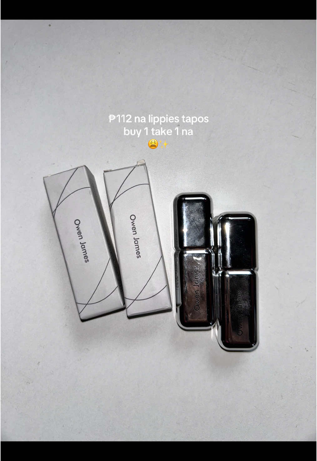 Habol na girl habang 112 pesos na lang to!! #owenjames #owenjameslipstick #lippies #buy1take1lipstick #affordablelippies #fyp #viral #trending 