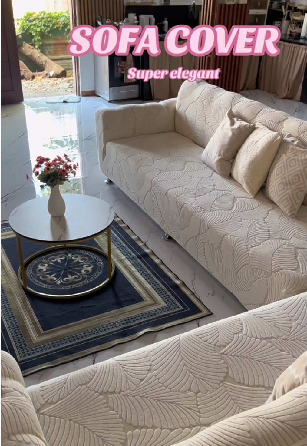 Super Ganda nman Kc tlga ng sofa cover na to #fyp #viral #sofacover #sofa #cover 