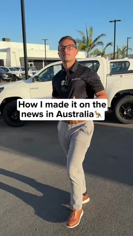I could not believe they put me on the news in Australia😂 #carsales #cardealership #carsalesman