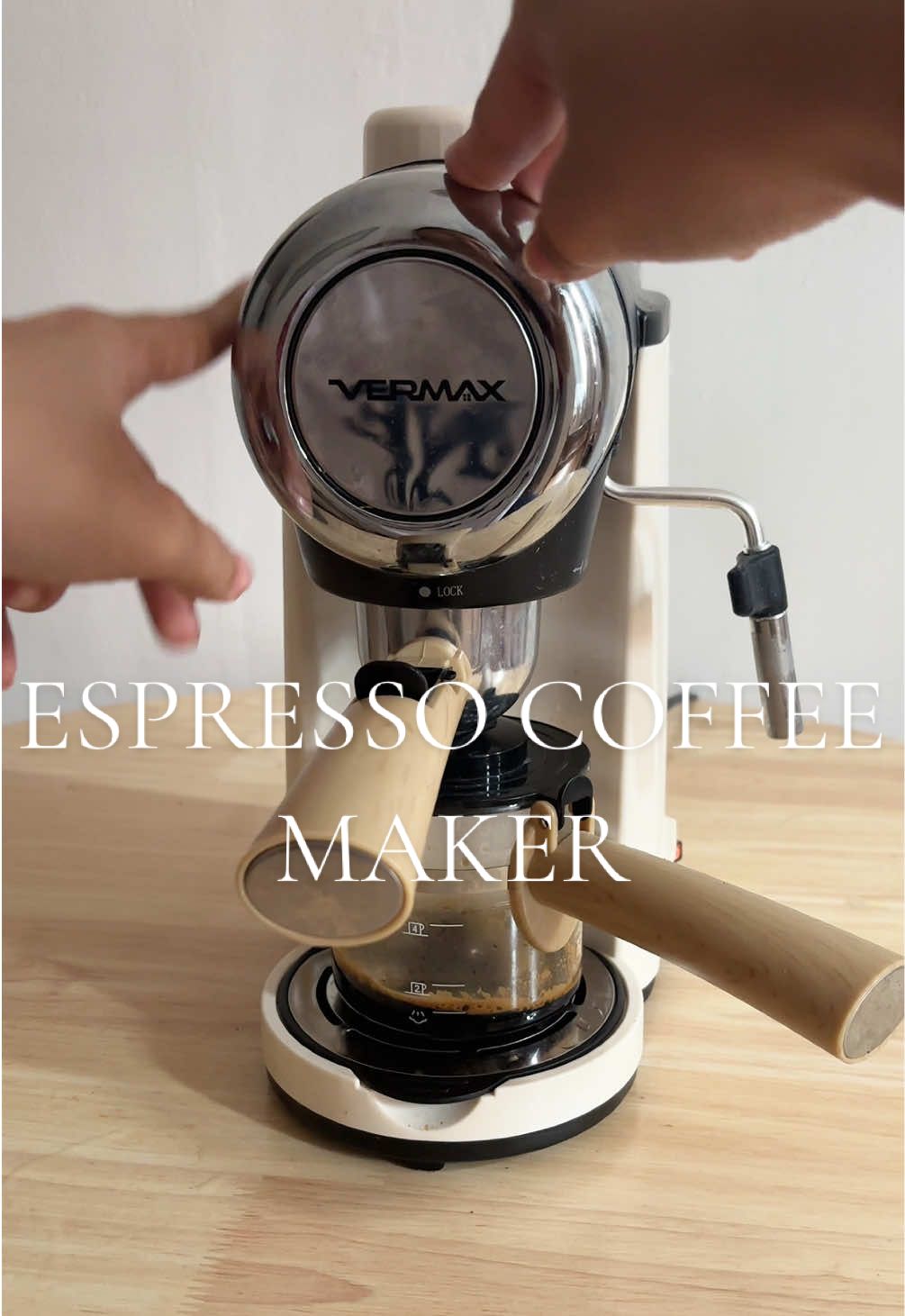 lets make iced coffee americano with me using vermax espresso coffee maker!#coffeemaker #espressomachine #vermaxcoffeemaker 