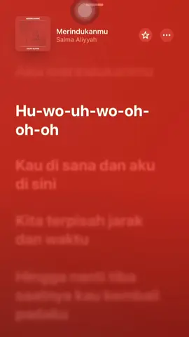 Kita terpisah, jarak dan waktu #liriklagu #merindukanmu #salmasalsabil #applemusic #fyp #xyzbca #lagugalau 