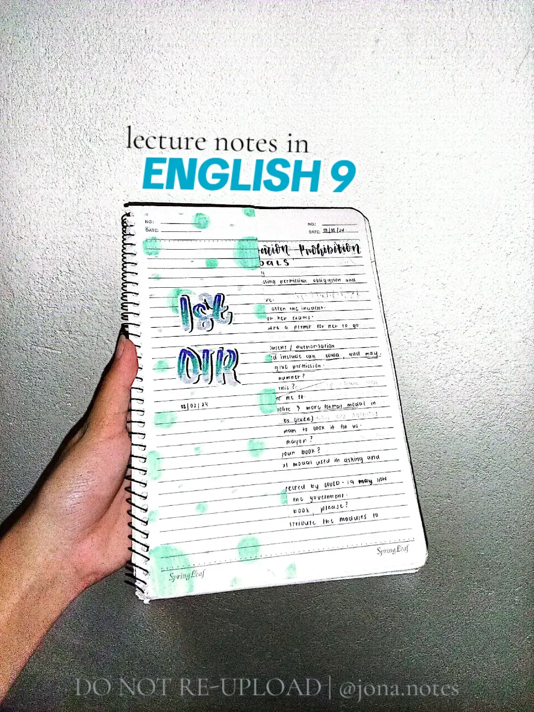 Part 1 | another lecture notes, sorry for the late upload to those who’ve been waiting!! 🤗 #grade9 #notes #1stquarter #school #studytok 