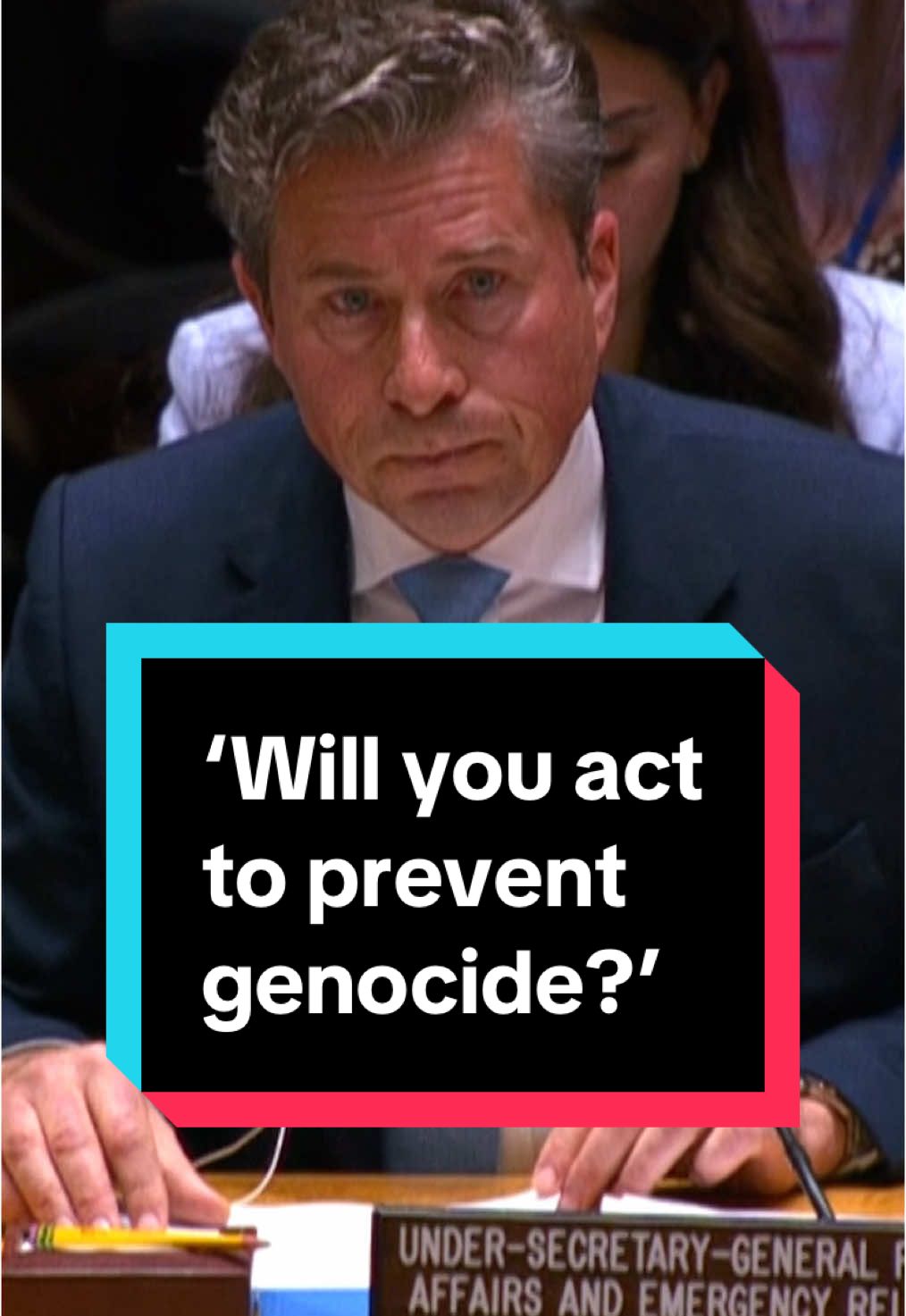 ‘Will you act to prevent genocide? Or will you say instead that we did all we could?’ UN aid Chief, Tom Fletcher, briefs the Security Council on the humanitarian situation in Gaza. #Gaza #Aid #Israel #UN #SecurityCouncil #Channel4News