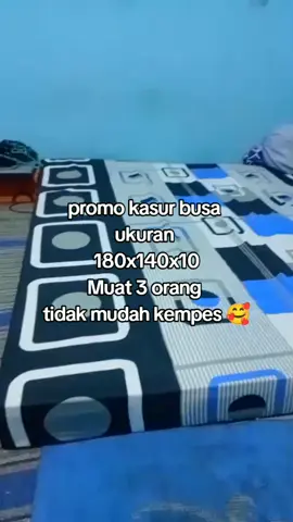 Promo kasur busa ukuran  180x140x10  muat 3 orang,gak mudah kempes🥰#affiliatetiktok #affiliatemarketing #kasur busa murah gratis ongkir cod #fypdongggggggg 