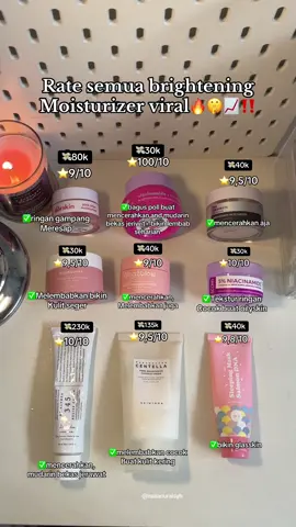 Bongkar tahta tertinggi brightening Moisturizer‼️ #skincare #skincaretips #moisturizer #moiturizeremina #moisturizerglad2glow #moisturizerviral #viral #4u  