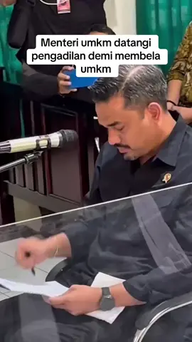 Menteri umkm betul2 membela umkm bahkan sampai ke pengadilan, ini sih menteri keren idaman semua rakyat#umkm #mamakhasbanjar #menteri 
