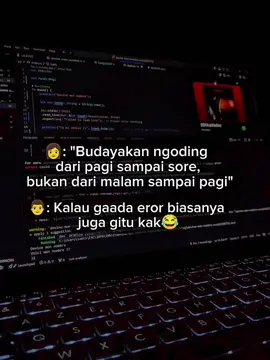 gatau tiba2 udah pagi aja #coding #codinglife #webdeveloper #webdev #developer #reactjs #laravel #php #informatika #ngoding #programer #fyp 