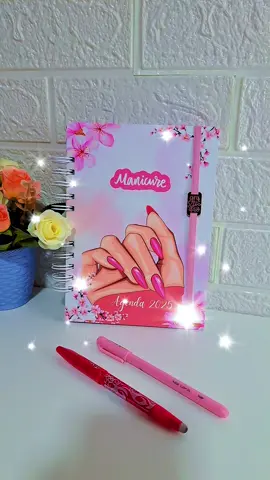 Agenda manicure  toda linda pra você que ama ter seu trabalho organizado 💅 #manicure  #encadernaçãopersonalizada  #naildesingner 