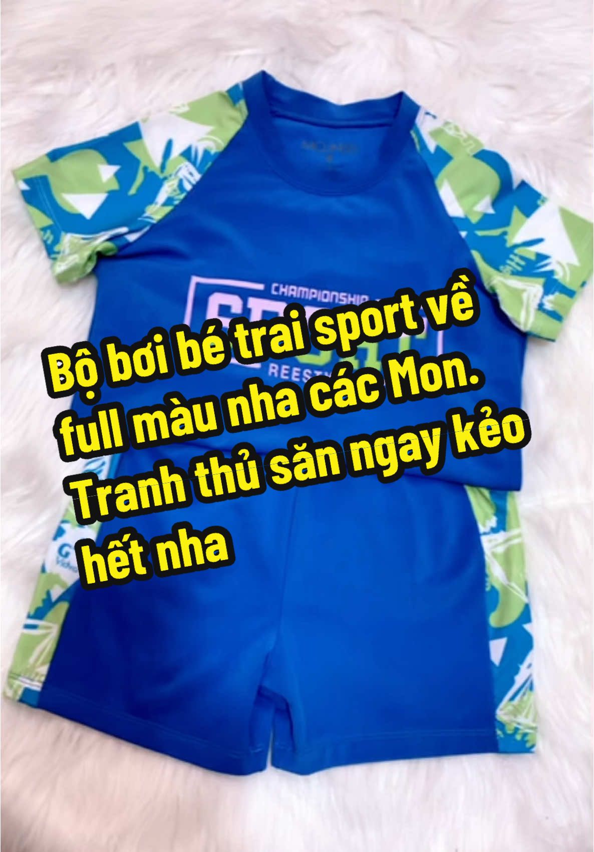 Bộ bơi bé trai sport về full màu nha các Mon. Tranh thủ săn ngay kẻo hết nha #Hkids #thoitrangtreem  #quanaodep #virral #conyeu #xuhuong  #quanaotreem thoitrangtreem  #đangyeu #babykids #boboichobe #boboibetrai #boboiboy #boboiboygalaxy #boboithethao #đoibienchobe #setdoboi #quaânotreemcaocap