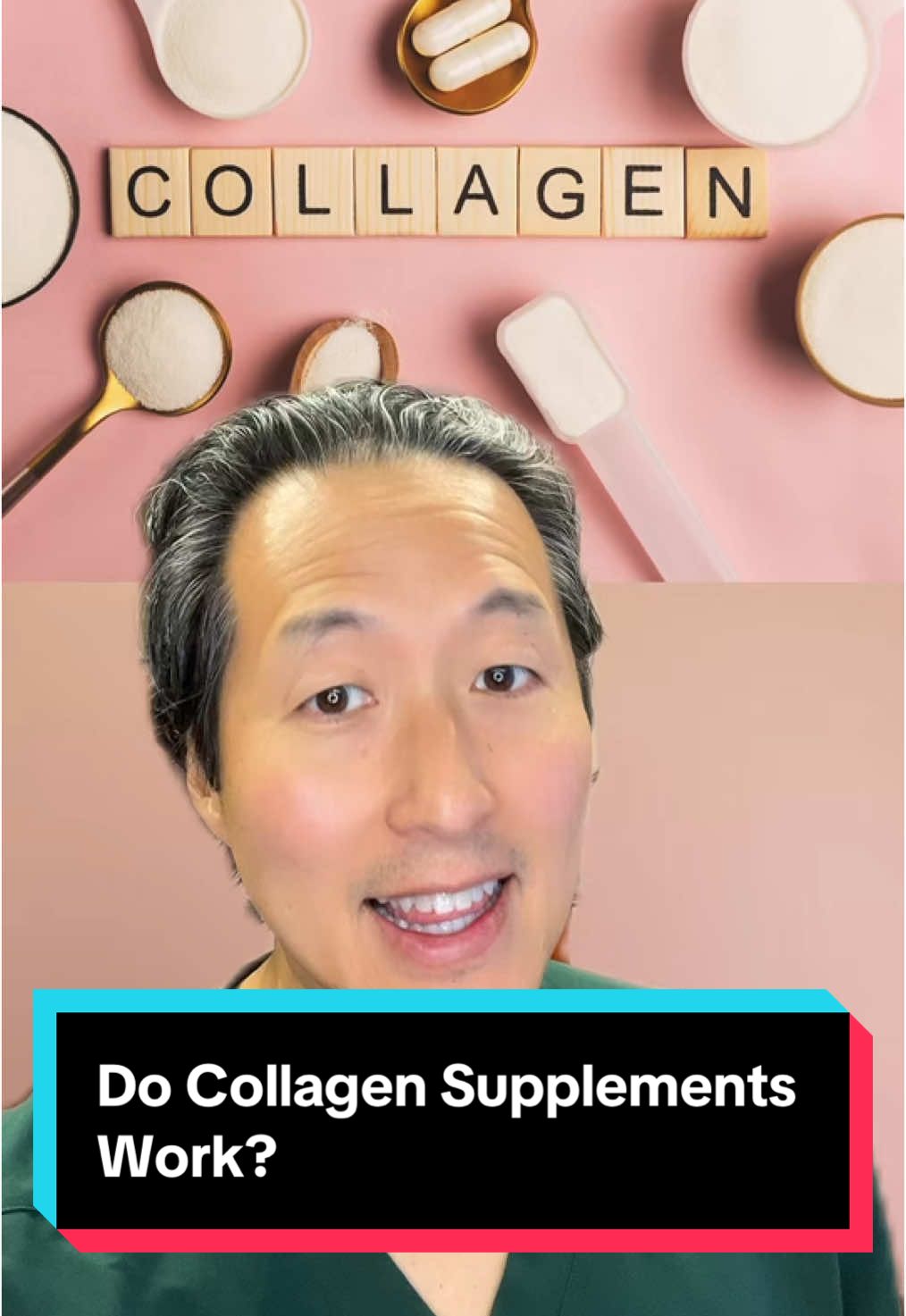 What science reveals about whether collagen supplements work! #collagen #collagensupplement #collagenpeptides #younbeauty 