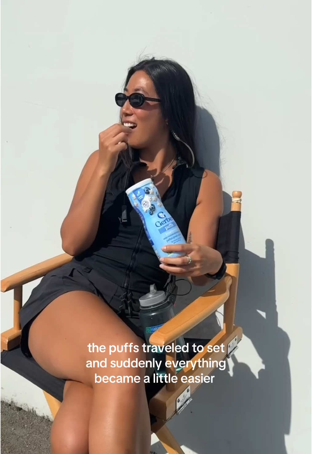When the cameras aren’t rolling, it’s the Puffs who steal the show 🫐 🎬⭐️💙 #gerber#behindthescenes#momtok#babytok  