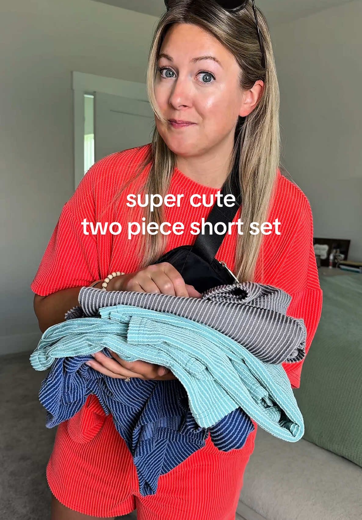 is it lounge wear or just a cute set? either way I’m wearing it all over everywhere I go. #loungewear #shortset #comfy #twopieceset @Asvivid #summerootd #sahm #womenfashion 