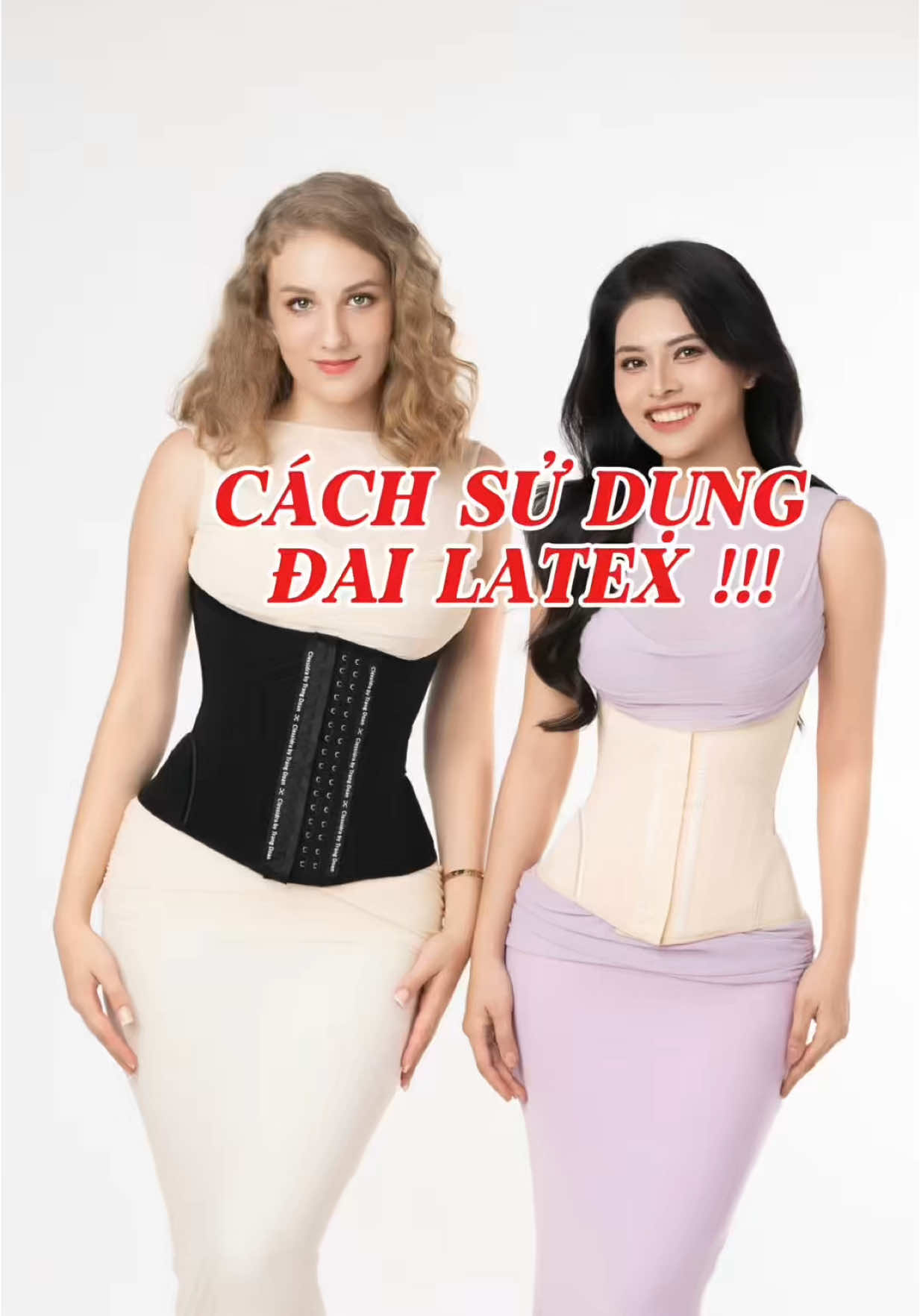 Cách dùng đai latex chuẩn nhất, ngoài việc sử dụng đai đúng cách và kiên trì, chị em nên có thêm chế độ vận động và ăn uống thích hợp để nhanh chóng có vóc dáng đẹp nhất nhé #dainitbung #latex #fajas 