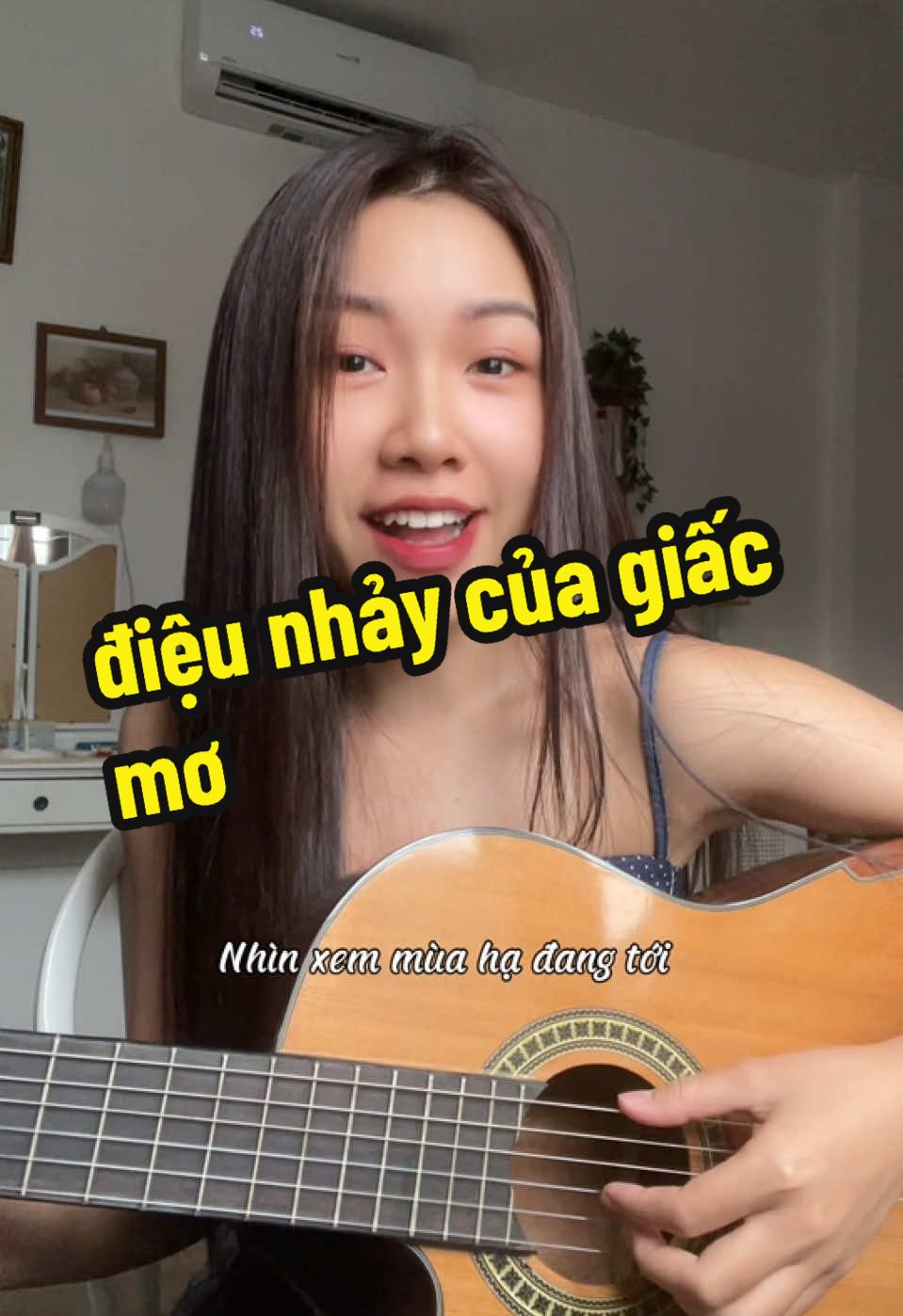 Gần mực thì đen Gần Vy Vy thì thư giãn Cuộc sống chưa bao giờ thấy nản☀️💛 Điệu Nhảy Của Giấc Mơ - Vy Vy cover #DieuNhayCuaGiacMo #vyvy #cover #nhachaymoingay #thefirstmanagement #fyp #xuhuong #tiktokgiaitri #guitar 